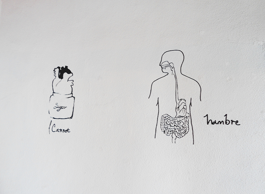 set up detail vinyl letters on a wall 2012